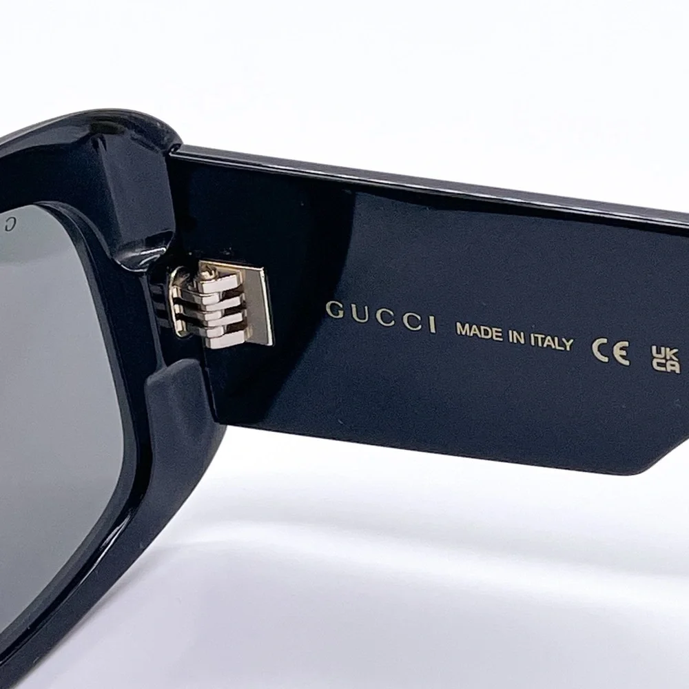 NEW GUCCI GG1080S 001 OVERSIZED SUNGLASSES GUCCI GG1080S BLACK EYEWEAR